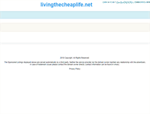 Tablet Screenshot of livingthecheaplife.net